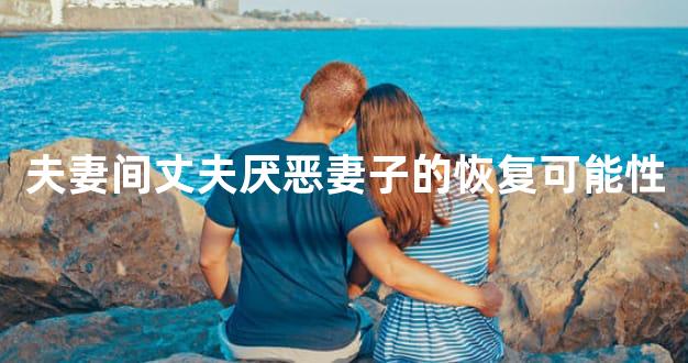 夫妻间丈夫厌恶妻子的恢复可能性